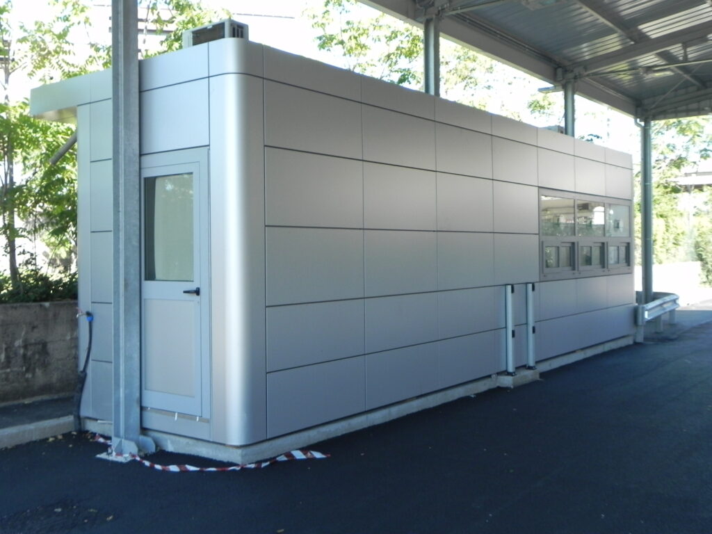 Box prefabbricato con alucobond