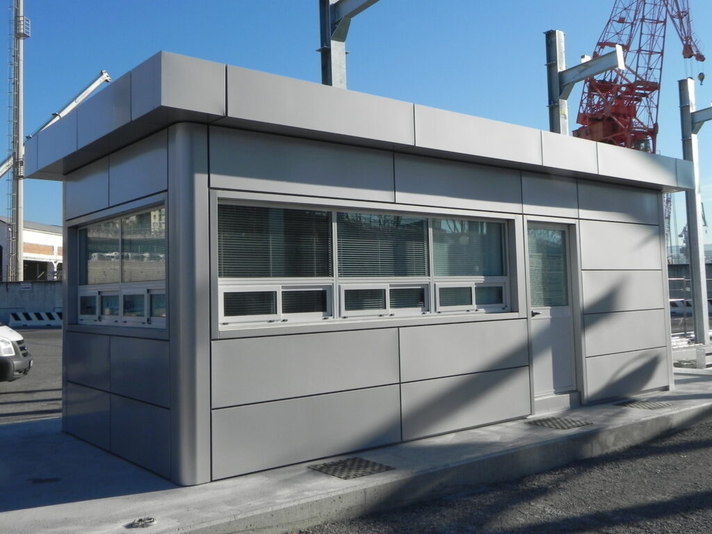 Box prefabbricato con alucobond