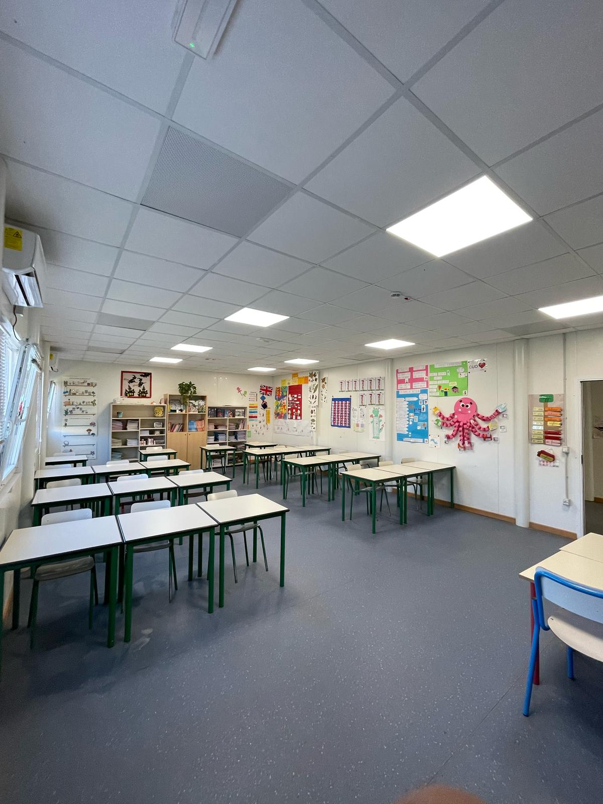 Interno scuola prefabbricata