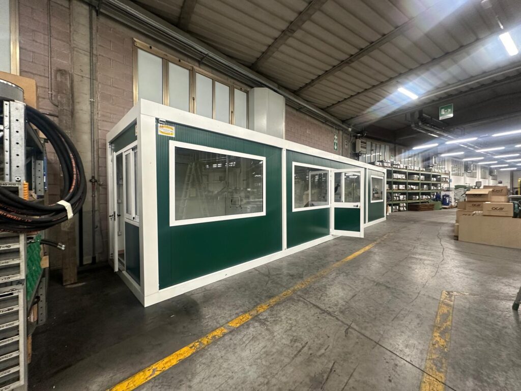 Ufficio prefabbricato per controllo produzione